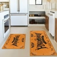 thumbnail image 5 of Halloween Kitchen Mat Rug Set 2 Piece Spider Web Bat Non Slip Kitchen Mats for Floor Washable Orange Kitchen Rug Runner Halloween Kitchen Decor, 5 of 6