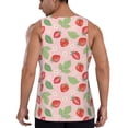 thumbnail image 3 of Easygdp Strawberry Floral Men's Tank Top, Sleeveless Muscle T Shirts, Breathable, Quick-Dry, Loose for Gym, Running, Fitness - Medium, 3 of 9