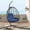 Navy Blue, variant on SESSLIFE Outdoor Indoor Egg Chair with Stand, Rattan Hangging Egg Chair with Thick Cushion and Headrest for Bedroom, Porch, Garden, Balcony, Patio, Blue
