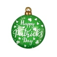 thumbnail image 7 of Hvmvliv St. Patrick's Day 24 Inch Inflatable Hanging Decorations, PVC Outdoor Yard Ball with Shamrock Print, Green White Blow Up Orbs for Porch & Garden Green, 7 of 7