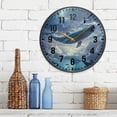 thumbnail image 3 of Yayeee Wall Clock Battery Operated 9.5" Silent Quartz Non-Ticking for Living Room Decor, Night Floating Whale, 3 of 8