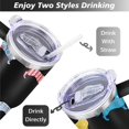thumbnail image 5 of Double-Walled Dog Lover Coffee Tumbler 40oz - Durable Stainless Steel Mug with Handle & Straw - Cute Gift for Women, 5 of 7