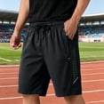 thumbnail image 2 of Resicozy Casual Sweat Shorts for Men with Zipper Pockets Cotton Athletic Gym Shorts Lightweight Running Lounge Shorts Black M, 2 of 8