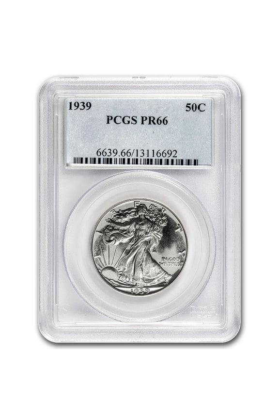 1939 Walking Liberty Half Dollar PR-66 PCGS