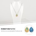 thumbnail image 4 of KAKOWELY 100pcs Water Drop Shape Rhinestones Flatback DIY Resin Rhinestones Patches,0.71"X0.51"X0.04", 4 of 5