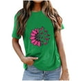 thumbnail image 1 of Fiudx Ofertas Flash Del Día Camisa de Pollo de Moda para Mujer Linda Granja Camisetas Mamá Causal Manga Corta Camisetas Tops Blusas, 1 of 3
