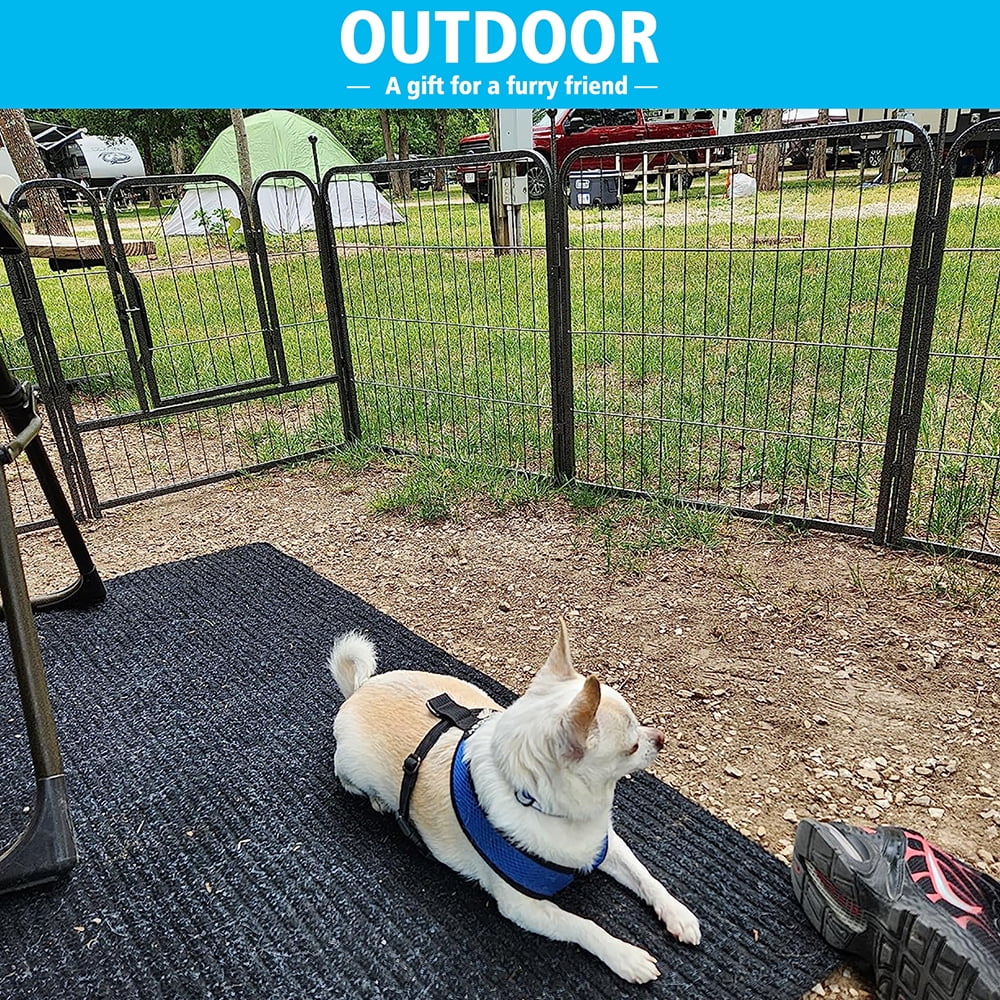 GDKASRNY Dog Playpen 8 Panels 45" Height Portable Dog Fence Pet Pen Indoor Outdoor for Yard/Rv Camping