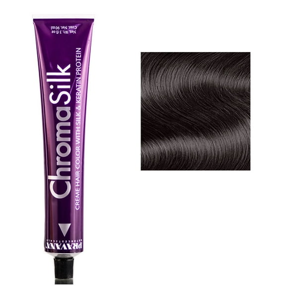 PRAVANA - ChromaSilk Permanent Creme Hair Color [ 4/4N Brown ] 3 Oz. * BEAUTY TALK LA *