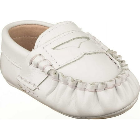 Infant Polo Ralph Lauren Telly II Slip-On White Leather 2 M