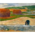 thumbnail image 2 of Paul Sérusier 17x15 Gold Ornate Wood Frame and Double Matted Museum Art Print Titled - Seaweed Gatherer (1890), 2 of 4