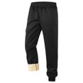 thumbnail image 2 of Xcmzpl Men's Fleece Lined Winter Sweatpant Sherpa Thermal Hiking Athletic Joggers Elastic Drawstring Waist Solid Cinch Bottom Pants with Pockets, 2 of 7