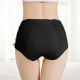 thumbnail image 4 of Rciityk Black Womens Menstrual Period Underwear High Waisted Panties Menstrual Leak Proof Heavy Panties Ladies Comfort Breathable Panties 2PCS - Spring/Summer Savings Clearance, 4 of 7