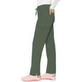 thumbnail image 5 of Med Couture Scrub Pants for Women, Jersey Waist Yoga Bottoms, 6 Pockets with Mid Rise Drawstring Waistband - MC7725, 5 of 7