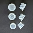 thumbnail image 4 of QJUHUNG Salt and Pepper Shaker Stoppers Plastic Salt Shaker Plug  Replacement Plug Bottle Caps Reusable Clear Round End Cap for Bottles Pipes, 4 of 7