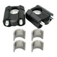 thumbnail image 1 of DYNWAVECA Generic Motorcycle Handle Bar Risers Premium Universal Handlebar Clamp Mount Black, 1 of 9