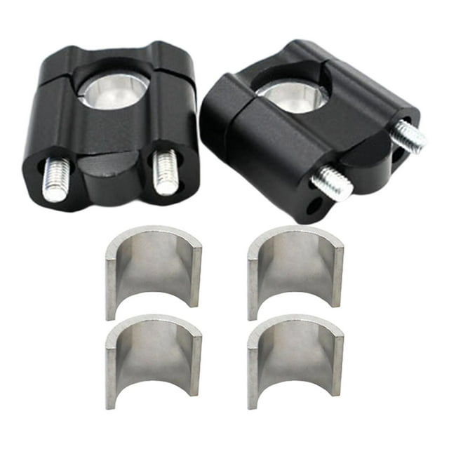 Elevadores de manillar genéricos para motocicleta, repuestos, abrazaderas ergonómicas premium para manillar, accesorios para bricolaje, adaptador de Negro