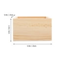 thumbnail image 3 of Miangastore 4Pcs Organizing Box Wooden Box Set for Crafts Khaki 6x6x2.4in, 3 of 9