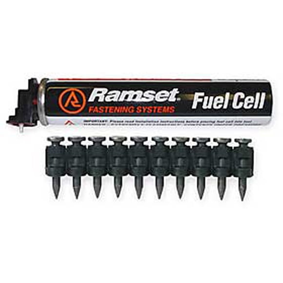 Ramset Powder Fastening Systems FPP012 1/2-Inch Steel Pins with Single Fuel Cell1000 Pack