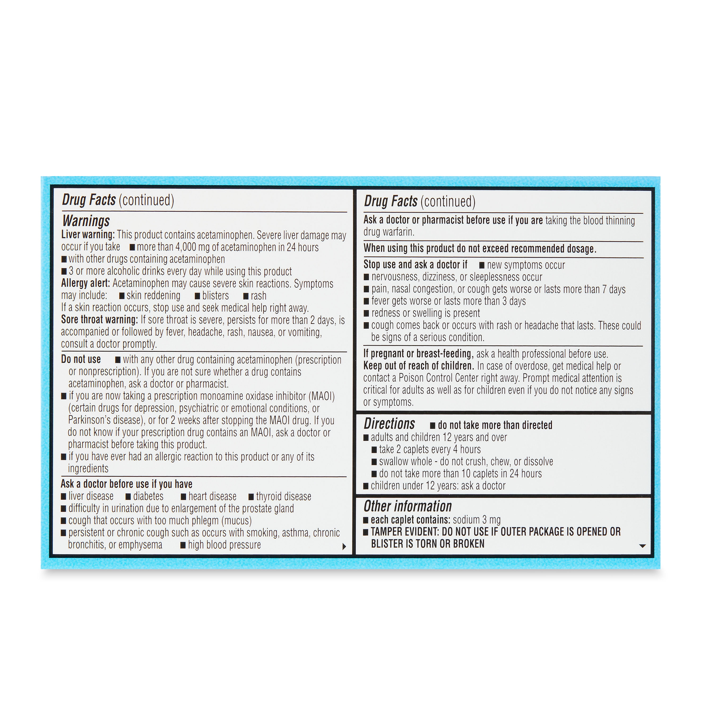 Equate Severe Cold & Flu Caplets, 24 Count, Compare to Tylenol® Cold + Flu Severe Active Ingredients