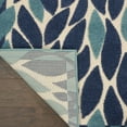 thumbnail image 5 of Nourison Aloha Indoor/Outdoor Contemporary Botanical Navy 5'3" x 7' Area Rug, (5' x 7'), 5 of 9