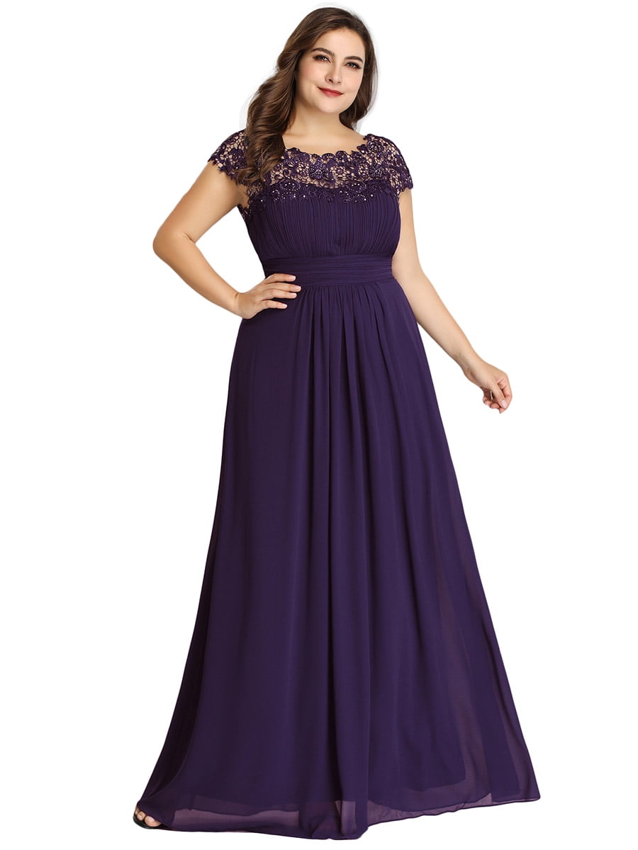 dark purple plus size dress