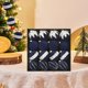 thumbnail image 5 of 16 bolas navideñas decorativas de terciopelo para el hogar, bolas navideñas flocadas para el, Azul, 5 of 9