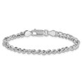 thumbnail image 5 of Auriga Fine Jewelry 925 Sterling Silver Rhodium-plated Fancy Link 7.5inch Bracelet for Women, 5 of 6