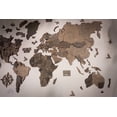 thumbnail image 2 of 3D Wood World Map for Wall Decor - Home Decor Classic World Map for Travel Lover - 3D Wood World Map Wall Art for Home & Kitchen or Office - Unique Gift Idea - Large, 2 of 9