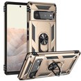thumbnail image 2 of Compatible with Google Pixel 6 Pro Case Built-in 360 Ring Holder Kickstand, Extreme Protection Military Armor Magnetic Car Dual Layer Protective Heavy Duty Phone Cover For Google Pixel 6 Pro,Gold, 2 of 8