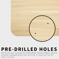 thumbnail image 4 of VIVO Light Wood 71x71 inch Curved Corner Table Top for Sit to Stand Desk Frames, 4 of 8