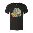 thumbnail image 2 of Wild Bobby Rainbow Painted I've Got The Whole World Dean Russo Design Inspirational/Christian Men Premium Tri Blend Tee, Vintage Black, Small, 2 of 6