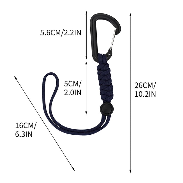 New Outdoor Hook Backpack Mountaineering Chain Key Chain Anti-Loss Rope Emergency Umbrella Rope