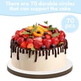 thumbnail image 2 of Tabla redonda para tartas Cake Trays JCD de 8 pulgadas, 70 paquetes, color blanco, 2 of 7