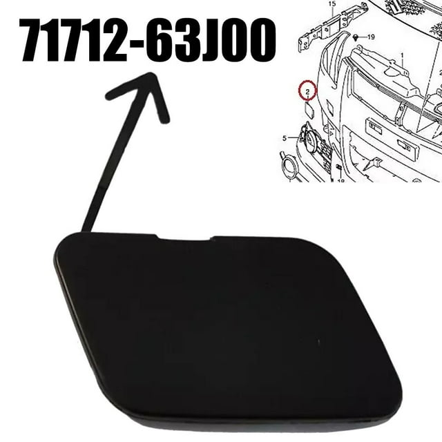 1pc Car Front Rear Bumper Tow Hook Cover Cap Trailer Hauling Eye Lid 71712-63J00 For Suzuki For Swift 2005-2010