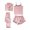 Light Pink, variant on Womens PJ Pajama Sets PJ’s Pajamas Pajama Sets Soft Sleepwear Home Outfit Nightwear for Cozy Two Piece Set Pajamas Pyjamas Pjs Black L