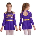 thumbnail image 1 of Eandarui Cheer Leader Costume for Girls Cheerleading Dance Clothes Performance Dancewear Cheer Uniforms Purple 8, 1 of 6