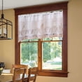 thumbnail image 5 of Celsvanis Jacquard Valance Curtain, Rod Pocket Light Blocking Window Topper, Decorative Dust Proof Short Curtain for Kitchen Sink Indoor Windows 71"x71", 5 of 6