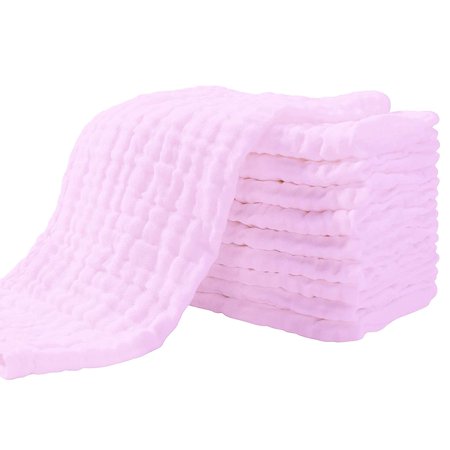 Lot de 10 débarbouillettes en mousseline de coton pour bébé, grandes  serviettes de toilette douces pour les peaux sensibles, absorbantes pour  garçons et filles, nouveau-né et tout-petits, cadeau de liste de naissance (