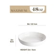 thumbnail image 2 of Juego de 4 cuencos para pasta MALACASA LUNA, cerámica blanca, 1,4 litros, 2 of 7