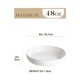 thumbnail image 2 of Set de 4 bowls para pasta MALACASA Luna de cerámica blanca de 23 cm, 2 of 7
