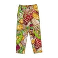thumbnail image 4 of Xecao Bright Mushrooms Women's Straight Lounge Pajama Pants: The Epitome of Relaxed Sleepwear, 4 of 9