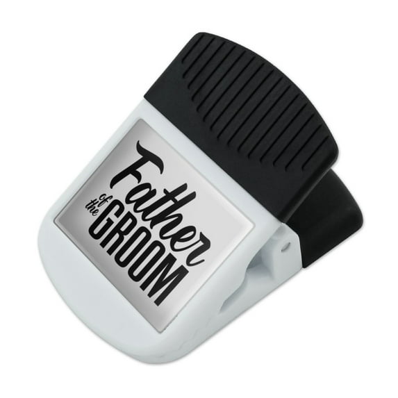 Father of the Groom Wedding Refrigerator Fridge Magnet Magnetic Hanging Hook Note Snack Clip