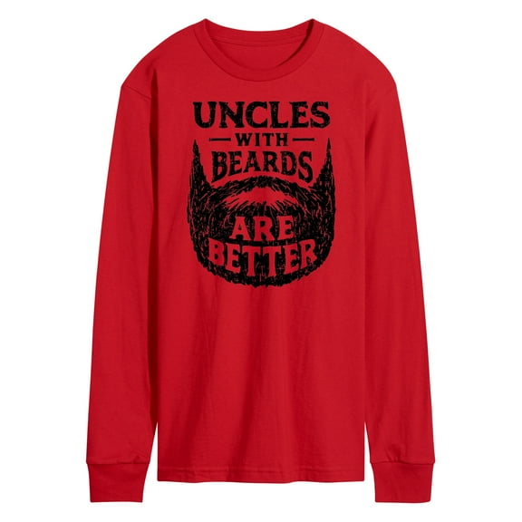 Instant Message - Uncle With Beards Are Better - Men's Long Sleeve T-Shirt