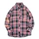thumbnail image 1 of Blusa y camisa de manga larga con cuello vuelto para hombre, estilo informal, a cuadros, con bolsillos y botones, de licra, 1 of 4