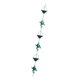 thumbnail image 4 of Cadena para canaletas de Cadenas para captación de agua de Cadenas para canaletas exteriores para bajantes de para cobertizos y patios Verde, 4 of 8