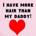 thumbnail image 2 of CafePress - I Have More Hair Than My Daddy! Body Suit - Baby Light Bodysuit, Size Newborn - 24 Months, 2 of 4