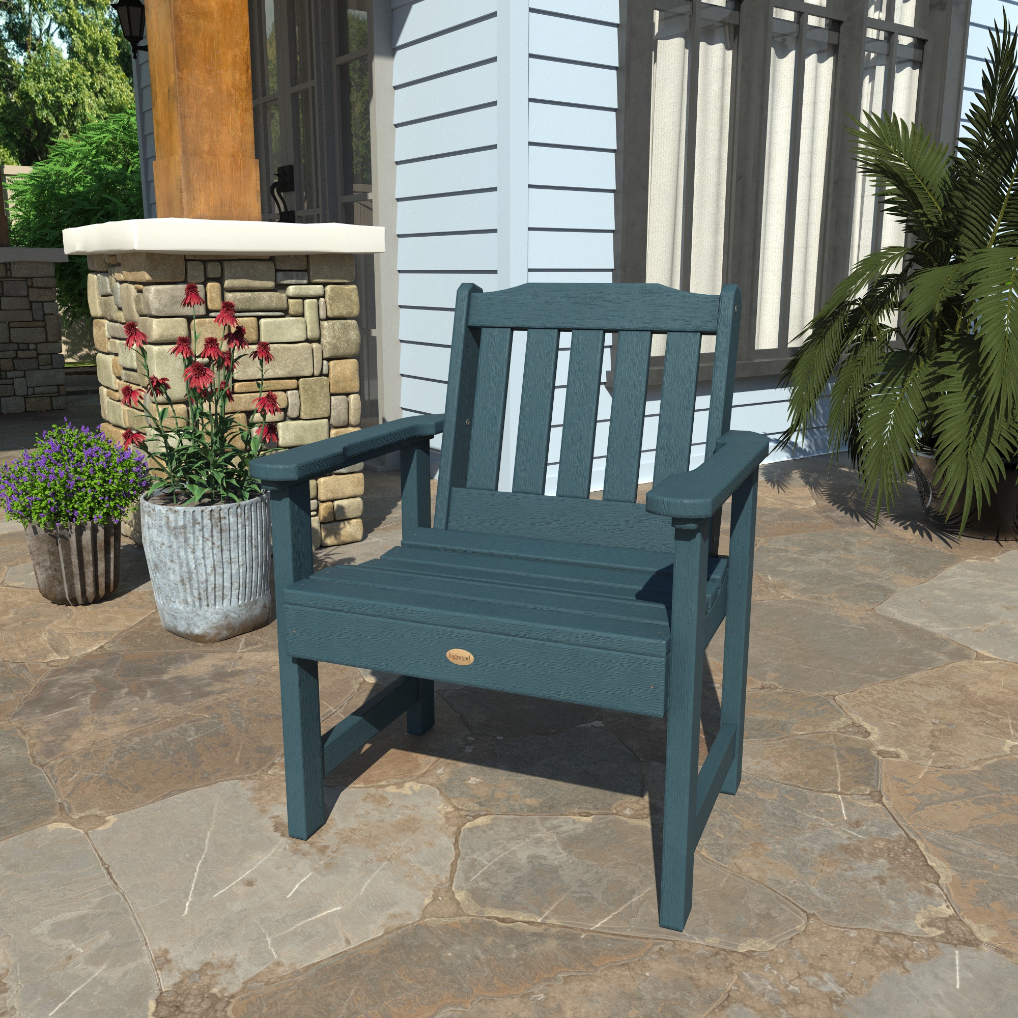 Highwood 3pc Lehigh Garden Chair Set with 1 Folding Adirondack Side Table - image 4 of 6