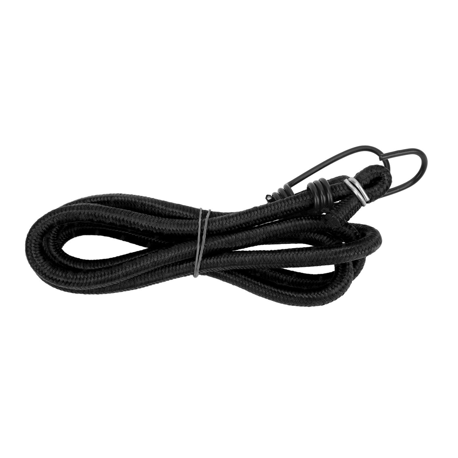 Golberg Diamond Weave Shock Cord - 1/8 Inch X 10 Feet Black Elastic Bungee Cord For Camping, Crafts, Tie-Downs