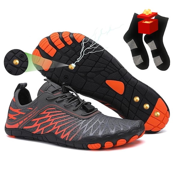 Grounding Shoes for Women with Copper Free Conductive Socks, Barefoot Shoes Womens Grounded Footwear Earthing Grounding Shoe Men, Wide Toe Box Comfortable Breathable for Walking Outdoor Activities