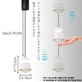 thumbnail image 5 of Adjustable Height Touch Control Track Pendnat Light J-Type Retractable Lift Track LED Macaron Indoor Island Light Accent 3000K Warm White Modern Bell Shape UP-Downlight, 5 of 9